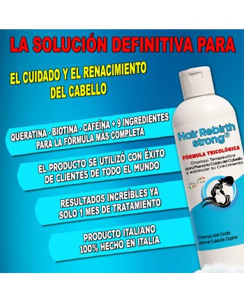 Hair Rebirth strong®: Detiene la Caída del Cabello y lo hace Renacer
