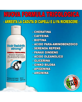 Hair Rebirth strong®: Arresta la Caduta dei Capelli e li fa Rinascere