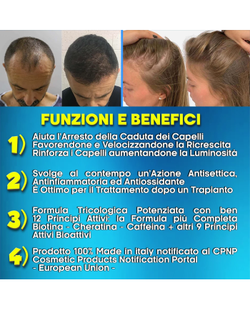 Hair Rebirth strong®: Arresta la Caduta dei Capelli e li fa Rinascere