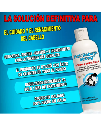 Hair Rebirth strong®: Detiene la Caída del Cabello y lo hace Renacer