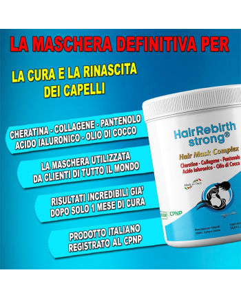 Hair Rebirth strong®: Arresta la Caduta dei Capelli e li fa Rinascere