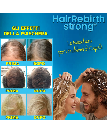 Hair Rebirth strong®: Arresta la Caduta dei Capelli e li fa Rinascere