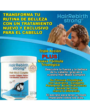 Hair Rebirth strong®: Detiene la Caída del Cabello y lo hace Renacer